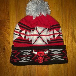 Chicago Bulls Tribal Beanie / Hat Mitchell & Ness